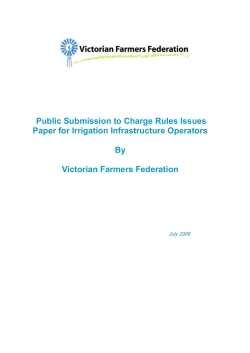 Submission to the Australian Competition and Consumer