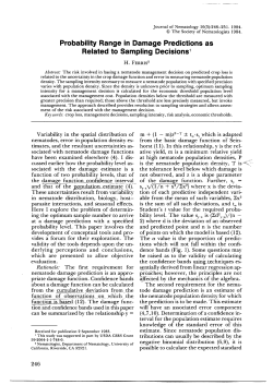 Probability Range in Damage Predictions as Related to