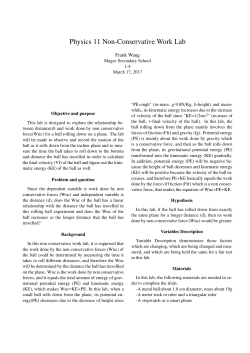 Physics 11 Non-Conservative Work Lab