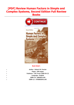 Review Human Factors in Simple and Complex