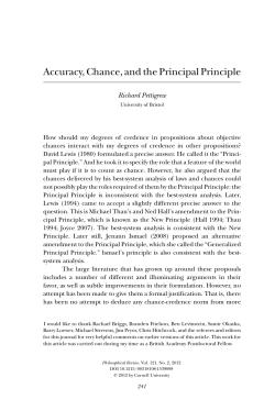 Accuracy, Chance, and the Principal Principle