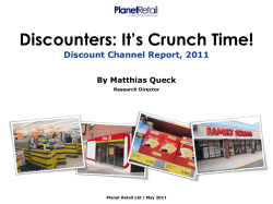 Discounters: It`s Crunch Time!