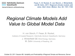Regional climate modeling &ndash; added values and utility