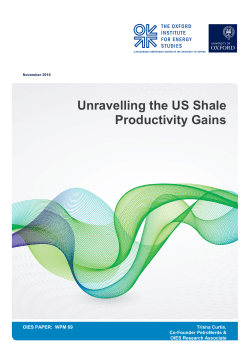 Unravelling the US Shale Productivity Gains