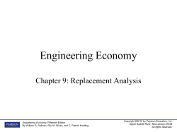 Introduction to Engineering Economy
