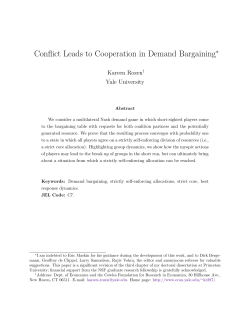 Conflict Leads to Cooperation