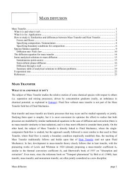 Mass Transfer