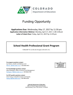 NEW 2017-2020 RFP Grant Application
