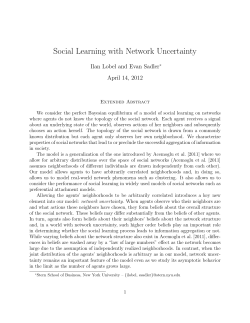 Social Learning with Network Uncertainty