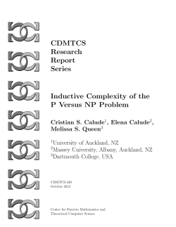 Inductive Complexity of the P Versus NP Problem