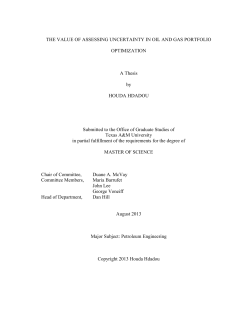 the value of assessing uncertainty in oil and gas