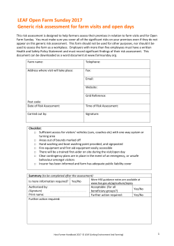 Generic risk assessment
