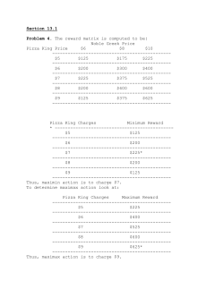 Section 13.1 Problem 4. The reward matrix is computed to be: Noble