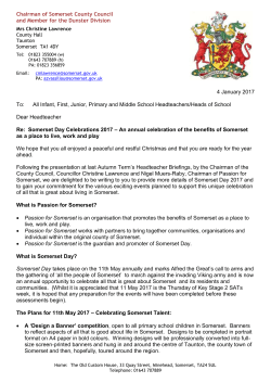 Somerset Day Celebrations 2017