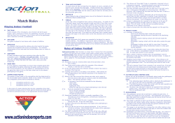 Match Rules - Action Indoor Sports