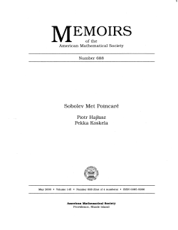 Sobolev met Poincar&eacute;