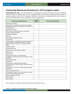 Community Resource Directory Template