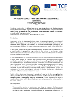 logo design contest for the siau nutmeg geographical indication