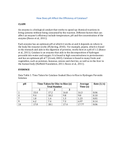 How Does pH Affect the Efficiency of Catalase