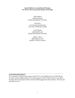 1 Spread Behavior around Board Meetings for Firms with