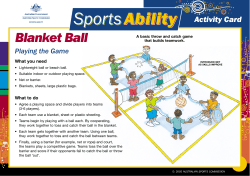 Blanket Ball - pbac.sa.edu.au