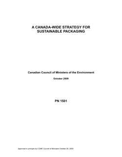 PN 1501_A Canada-wide Strategy for Sustainable Packaging