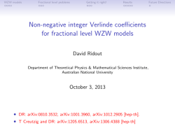 Non-negative integer Verlinde coefficients for fractional level WZW