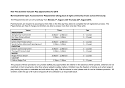 New Free Summer Inclusive Play Opportunities for 2016