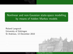 Nonlinear and non-Gaussian state-space