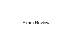 Exam Review