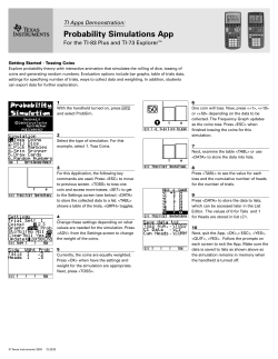 CL3228 Probability Sim. App - TI Education