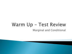 Warm Up * Test Review
