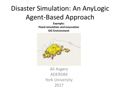 Disaster Simulation: An AnyLogic Agent-Based Approach