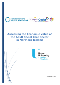 Assessing the Economic Value of the Adult Social Care