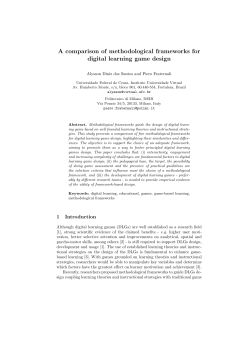A comparison of methodological frameworks for digital learning