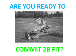 are you ready to commit 2b fit?