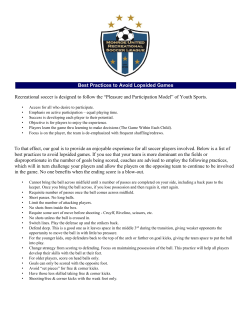 Best Practices to Avoid Lopsided Games Recreational soccer is