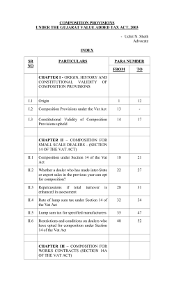 Composition provision under Section 14B of the Vat Act
