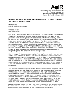 paying to play: the evolving structure of game pricing and industry