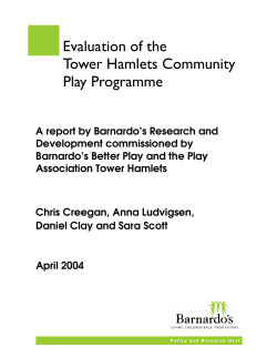 Evaluation of the Tower Hamlets Community Play