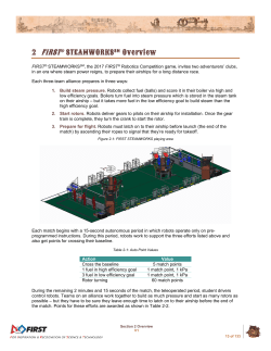 FIRST Robotics Competition 2017 Game and Season Manual