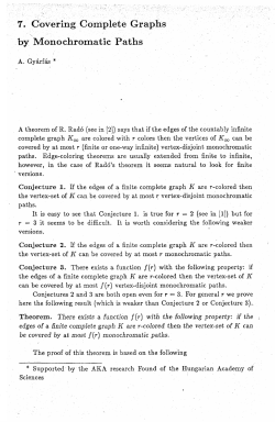Covering Complete Graphs by Monochromatic Paths. In
