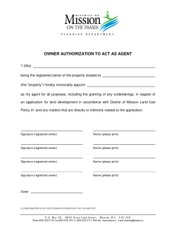 owner authorization to act as agent