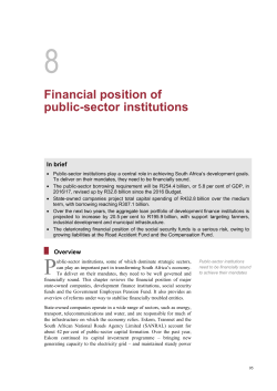 Financial position of public-sector institutions