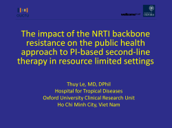 Efficacy of Second-line Antiretroviral Therapy Outcome in adult