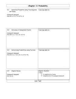 Chapter 11 Probability