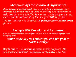 Example HW response