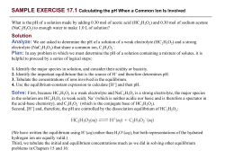 Aqueous Equilibrium PPT Worked Examples