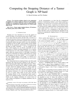 Computing the Stopping Distance of a Tanner Graph is NP-hard