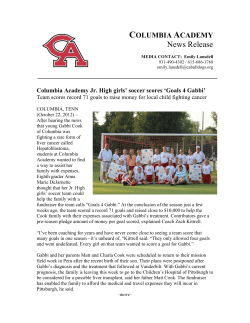 Junior High girls` soccer scores record 71 `Goals for Gabbi`